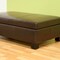 Baxton Studio Gallo Dark Brown Leather Storage Ottoman 39-3300 - alternate 2
